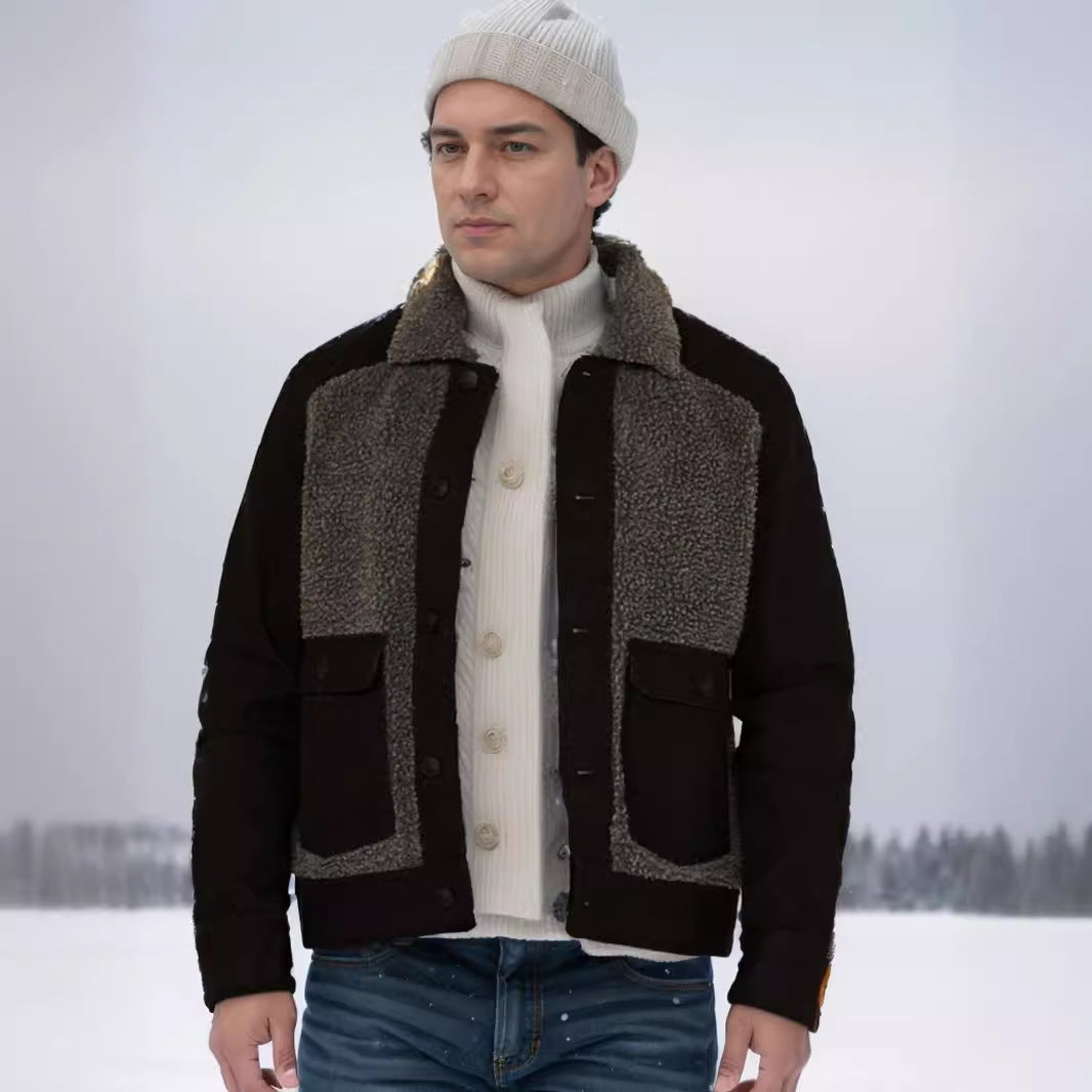 Transitional jacket for men with soft interior and practical pockets Lune London