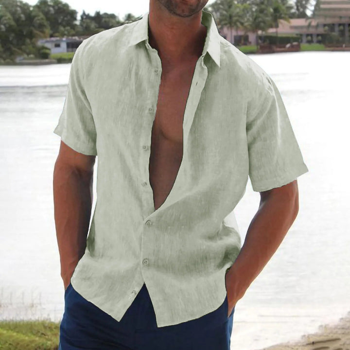 Men's Light Casual Loose Fit Short Sleeve Shirt Lune London