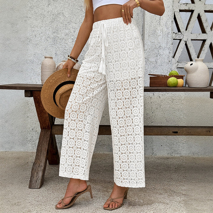 Women's Chic and Stylish Wide Crochet Pants