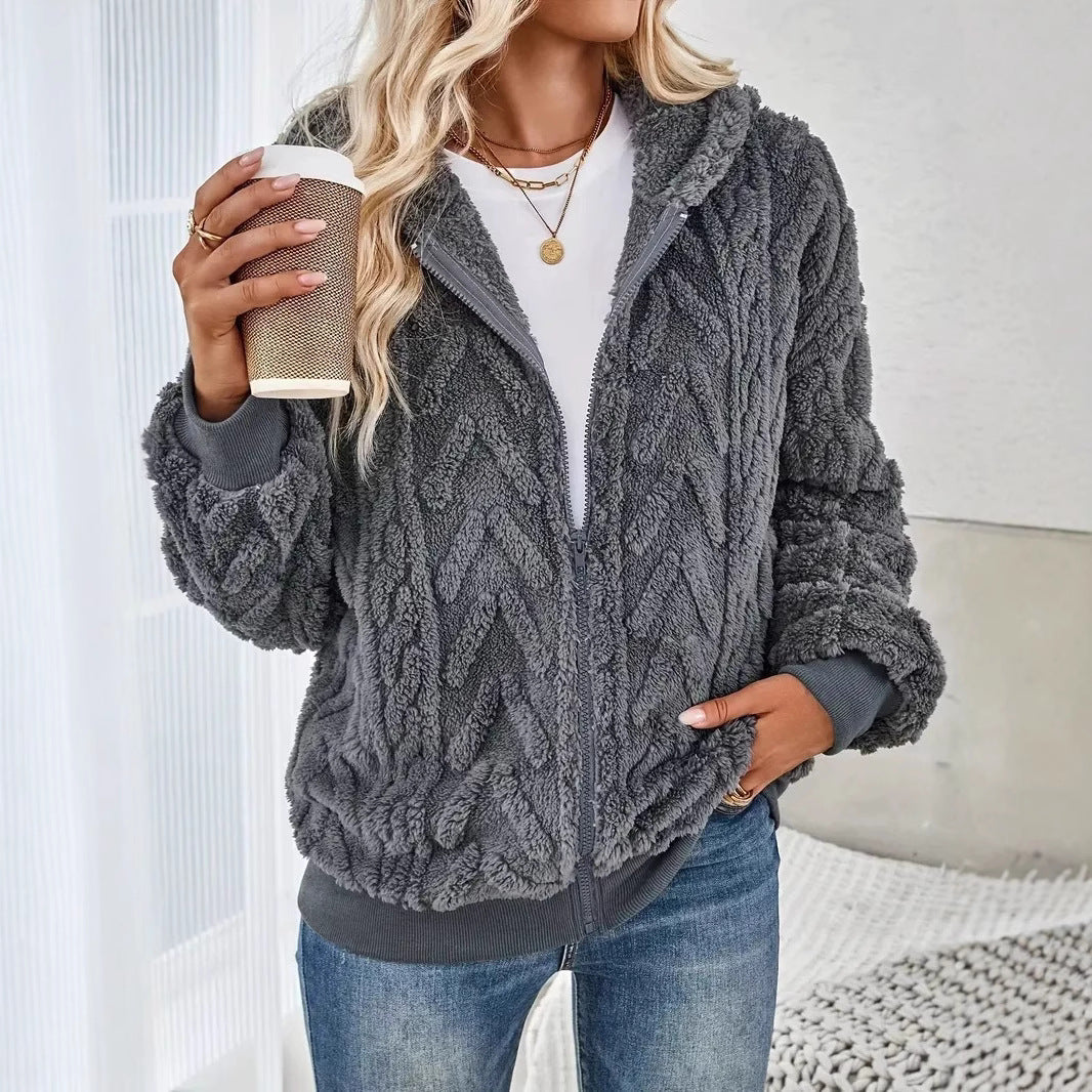 Ladies cozy zip jacket Lune London