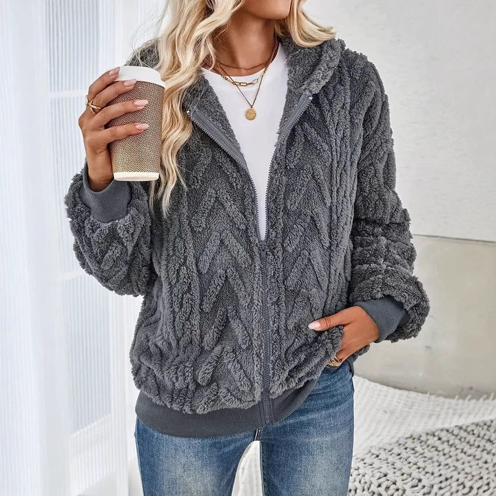 Ladies cozy zip jacket Lune London