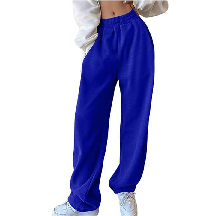 Casual women's joggers with high waist and elastic waistband Lune London