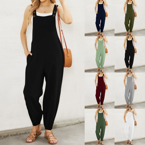 Stylish women's overalls with adjustable straps Lune London