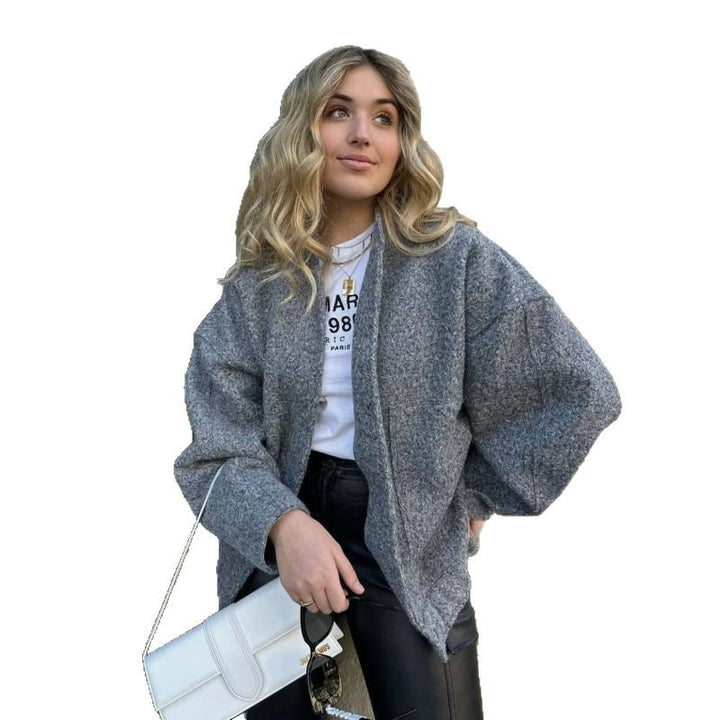 Cool oversized wool blend jacket Women Lune London