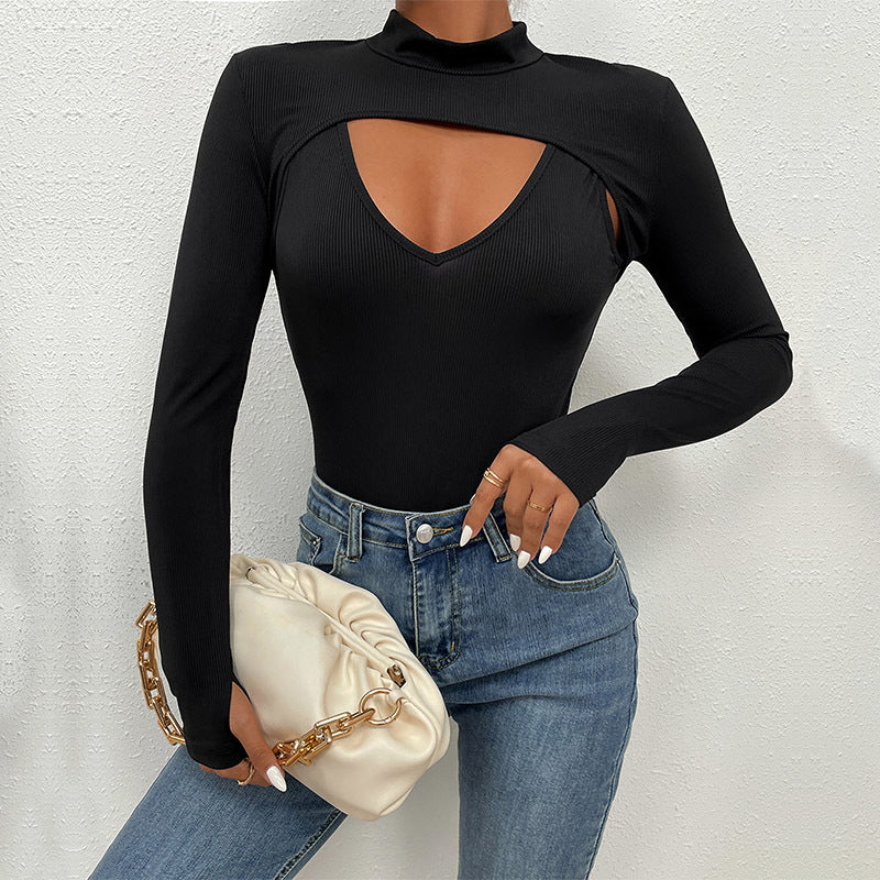 Women Cut-Out Detail Long Sleeve Body Lune London