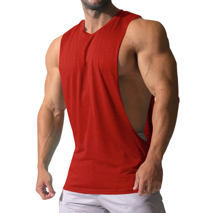 Men's sleeveless sports shirt with deep back neckline and breathable material Lune London