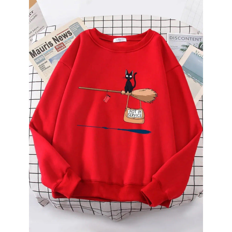 Women's sweatshirt with creative cat design Lune London
