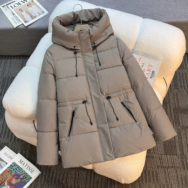 Women's fashionable functional jacket with high collar and practical zip pockets Lune London