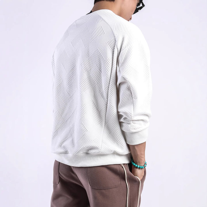 Women's sweater with an innovative structure design and a breathable cotton blend Lune London