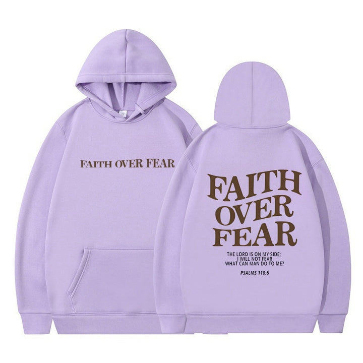 Women's hoodie with inspirational lettering and high-quality cotton Lune London