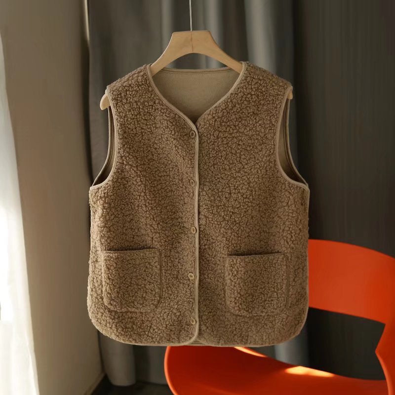 Gilet en polaire confortable pour femmes avec poches pratiques Chic & Stil