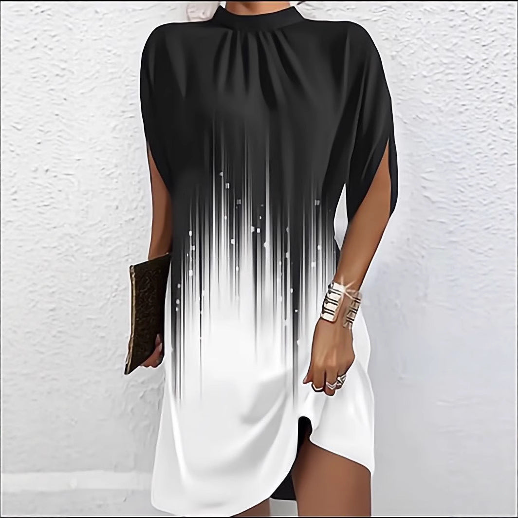 Chic asymmetrical shift dress for women Lune London