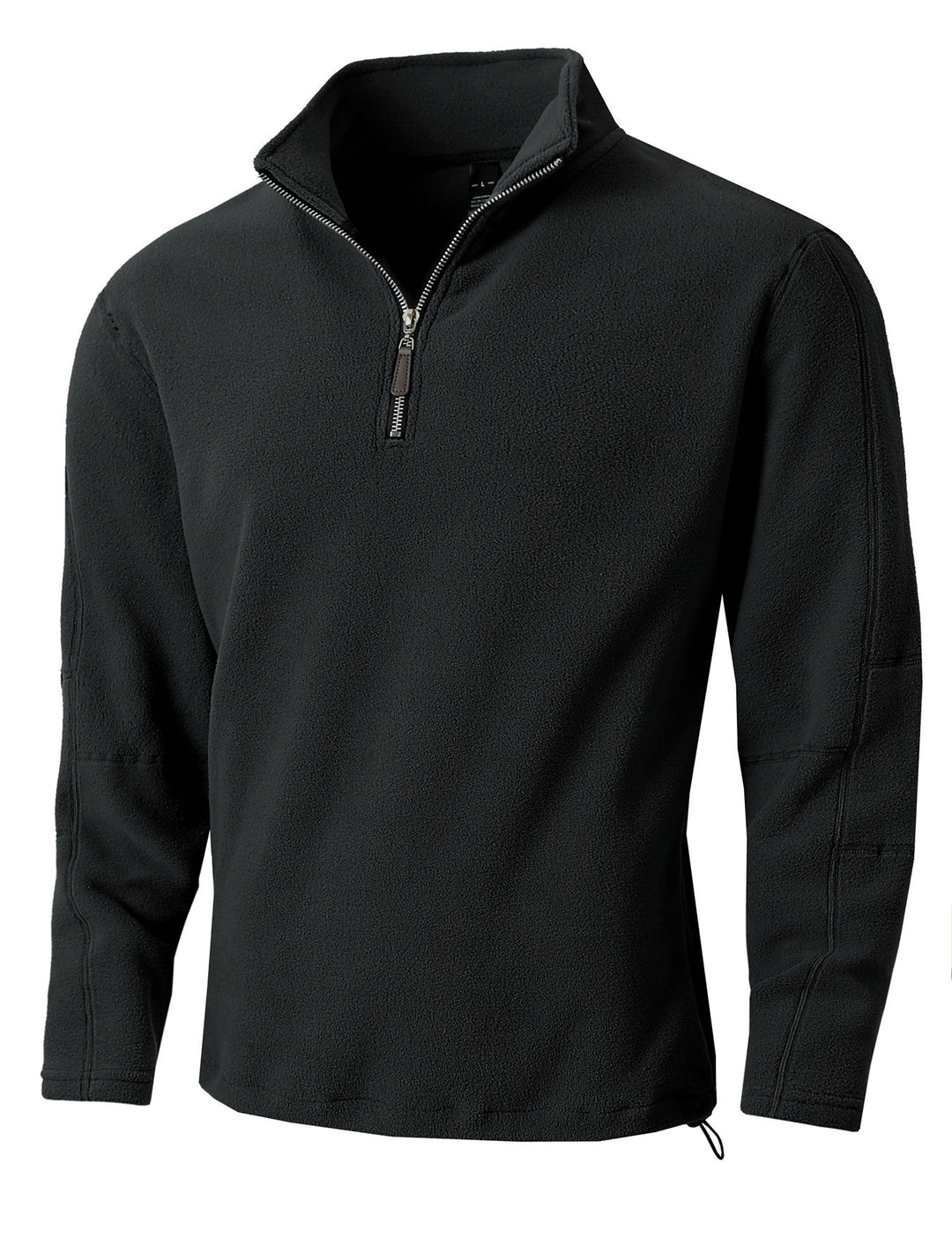 Men's Fleece Pullover with practical zip elements and high collar Lune London