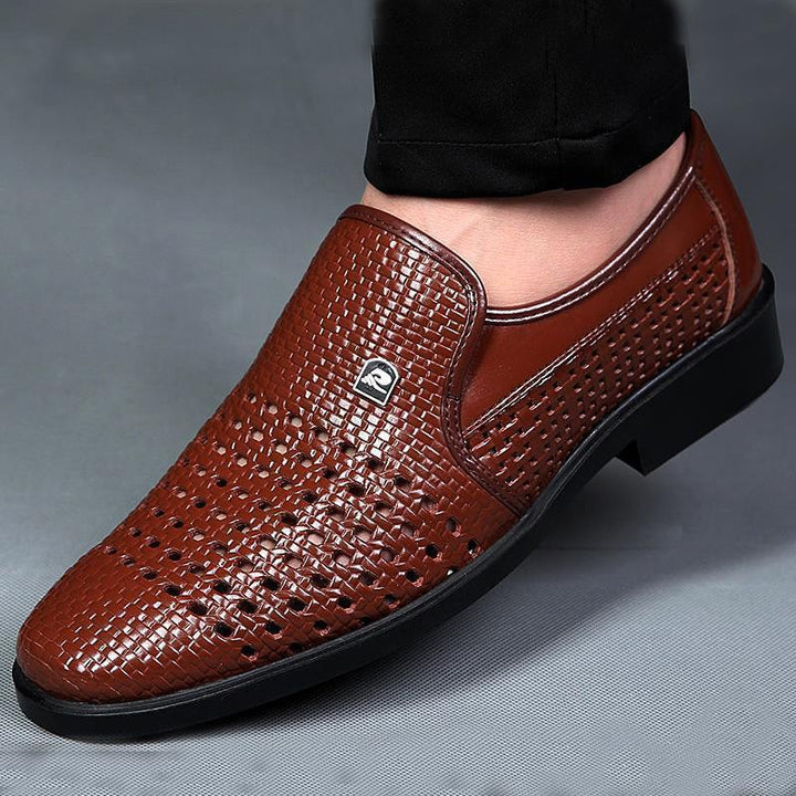 Men Breathable Handwoven Slippers Lune London