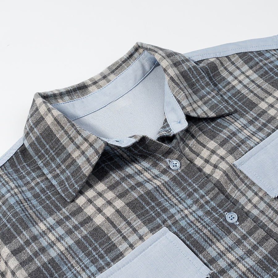 Plaid shirt for ladies with short shorts Lune London