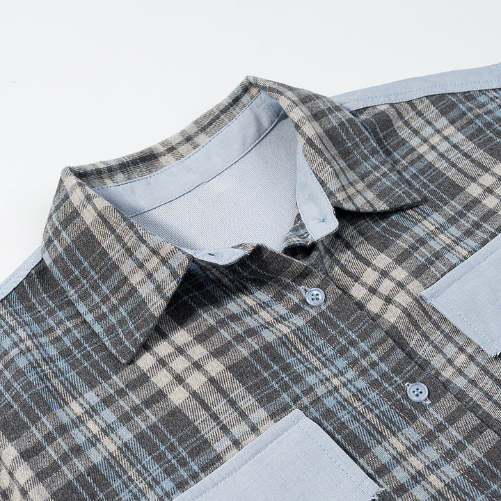 Plaid shirt for ladies with short shorts Lune London