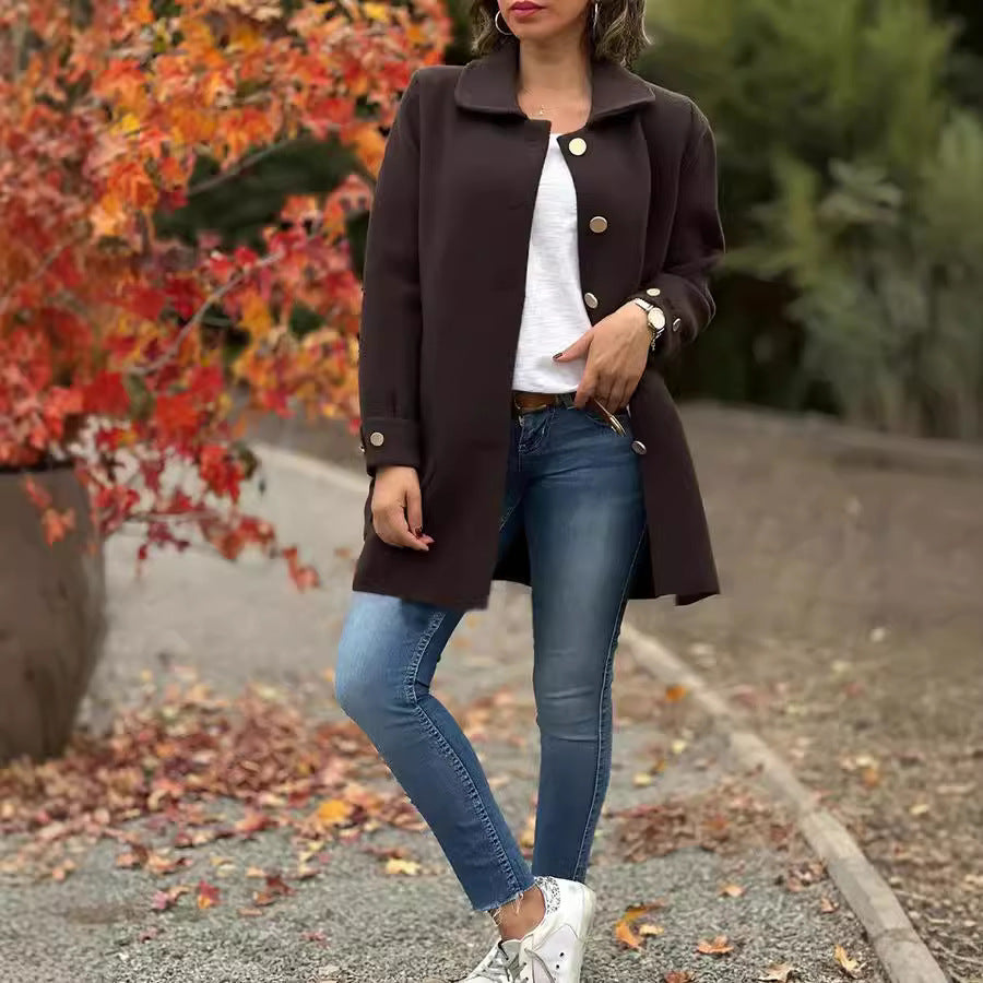 Ladies oversized urban chic coat and style