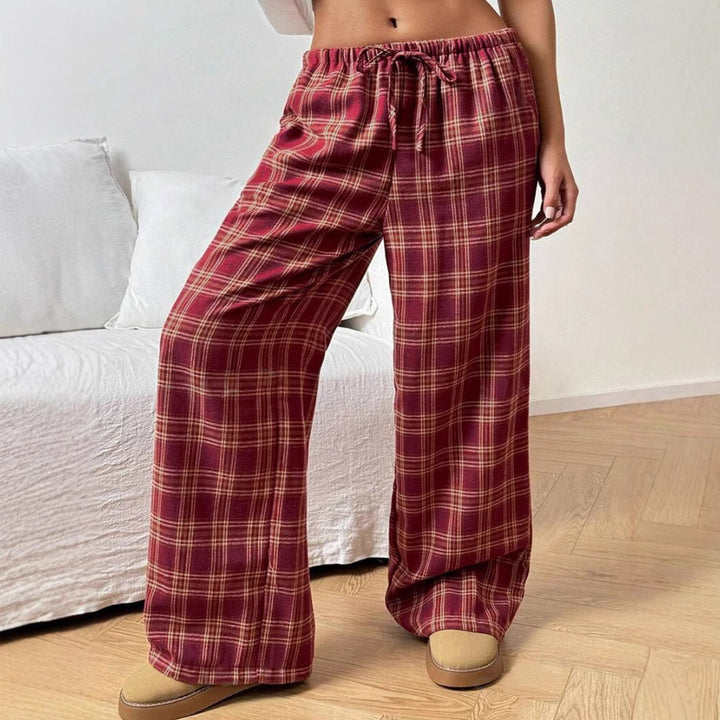 Casual checkered lounge pants women Chic and Style