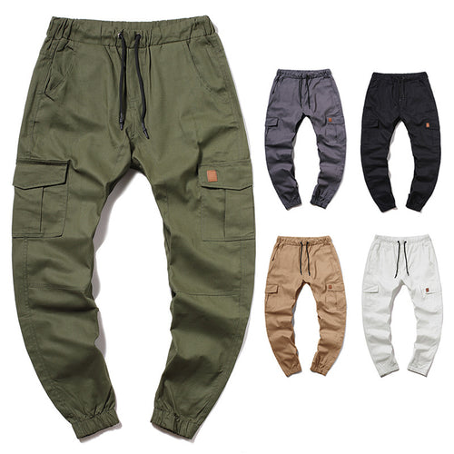 Men's cargo pants with elastic waist and practical pockets Lune London