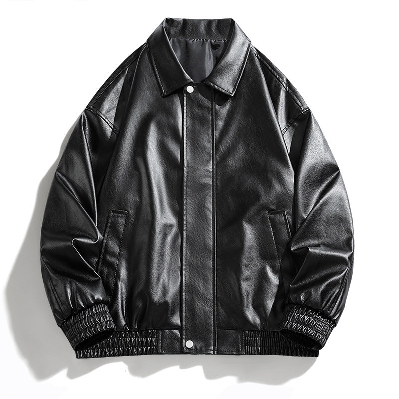 Casual faux leather jacket for women in an oversized style Lune London