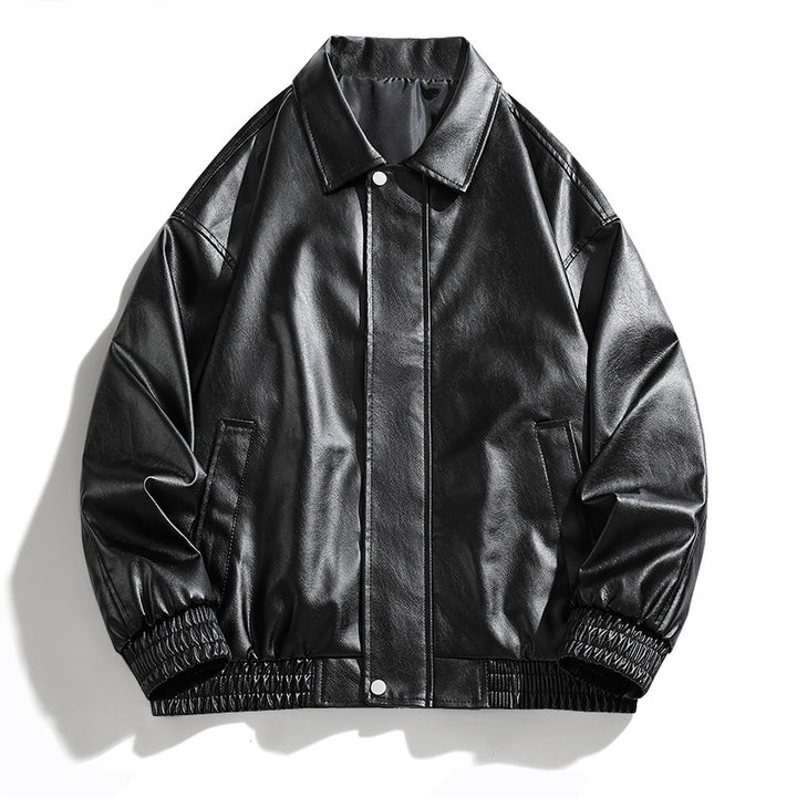 Casual faux leather jacket for women in an oversized style Lune London