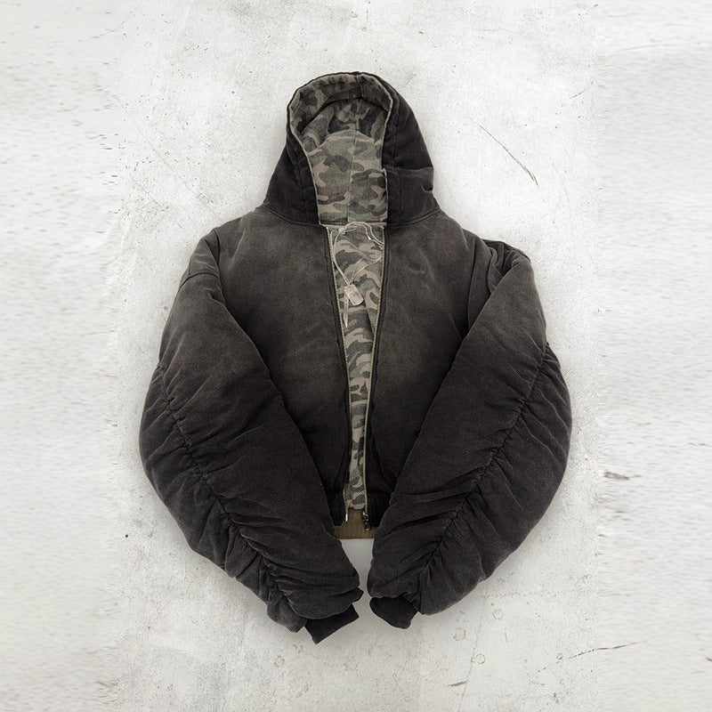 Casual utility jacket for women with hood and quilted details Lune London