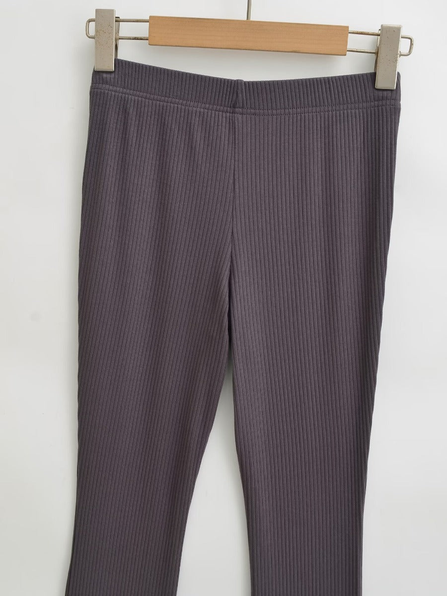 Elegant flared pants for women in high-quality elastic stretch material with high waist Lune London