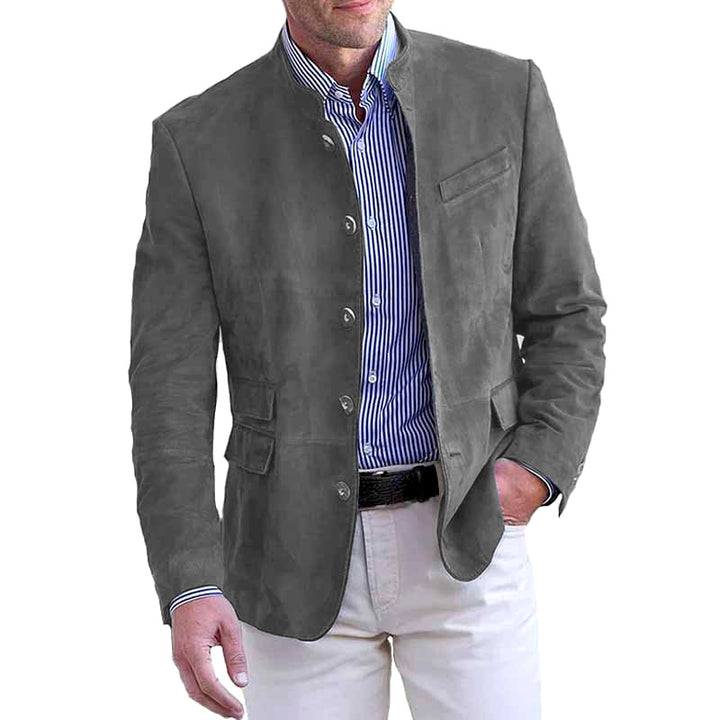 Elegant and stylish suit jacket for men made of high-quality leather Lune London