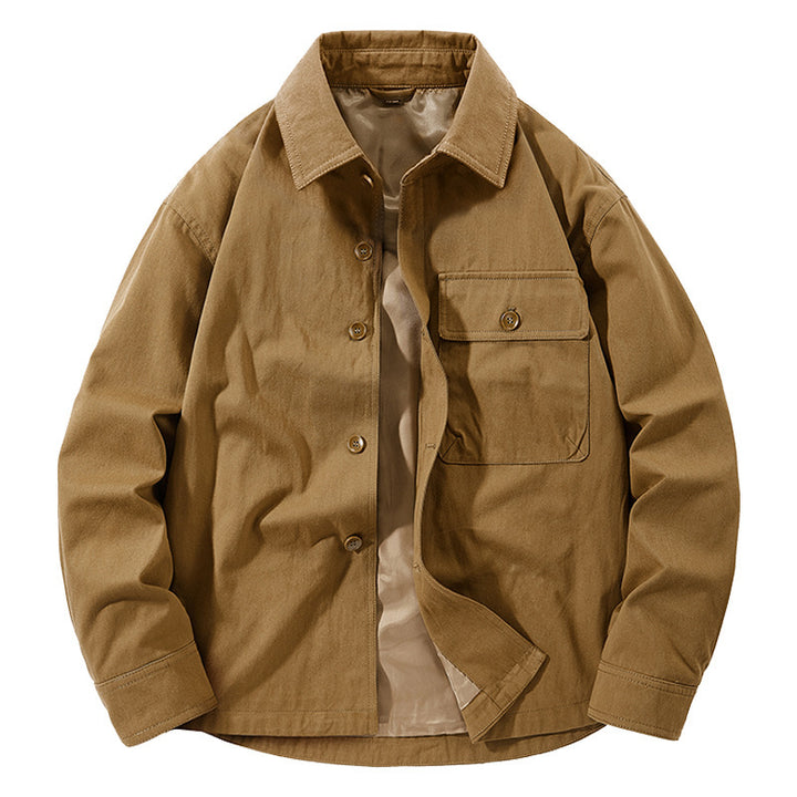 Casual utility jacket for men with practical pockets and classic collar Chic and Style