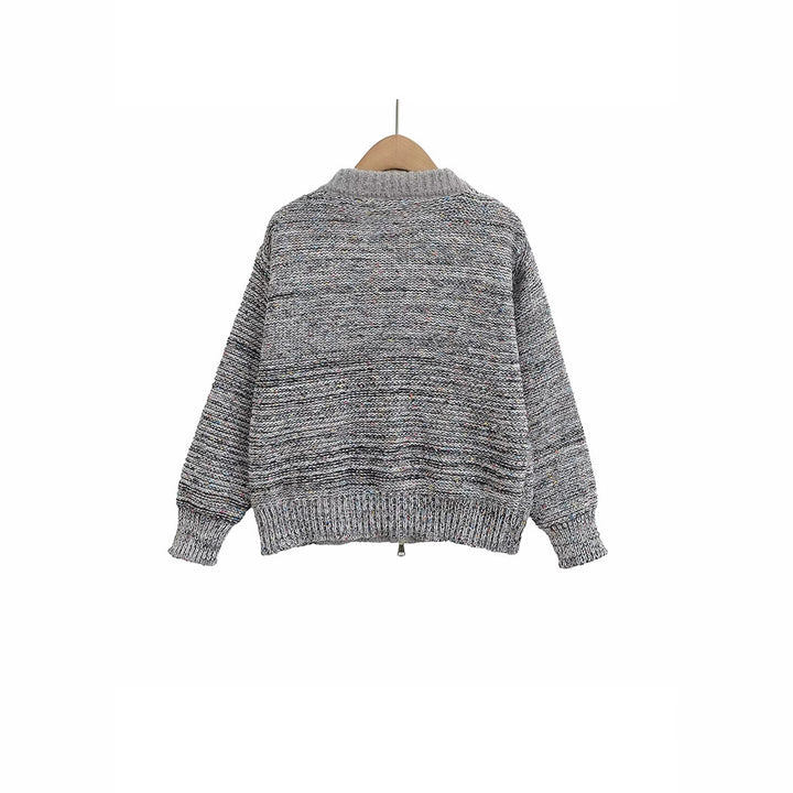 Ladies knit cardigan with colorful bird pattern Lune London