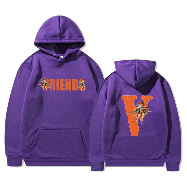 Women's hoodie with characteristic front and back print Lune London