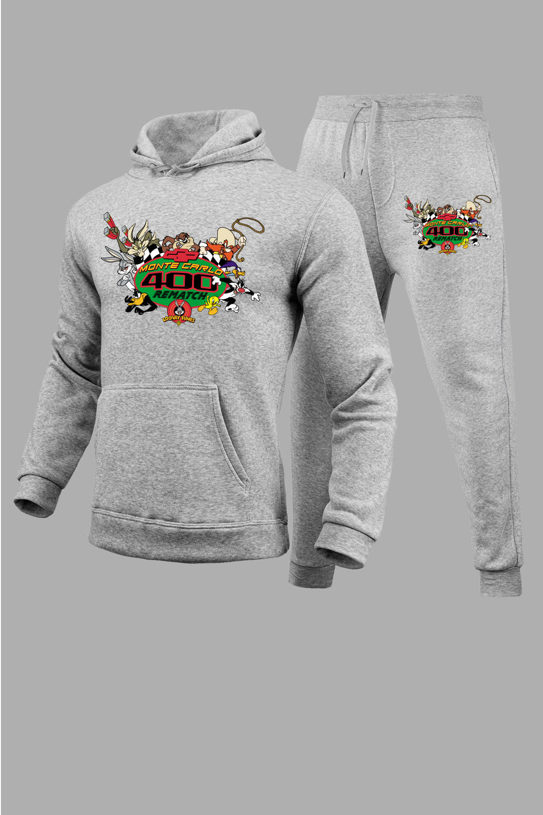 Women's hoodie and jogger pants set with creative cartoon print Lune London