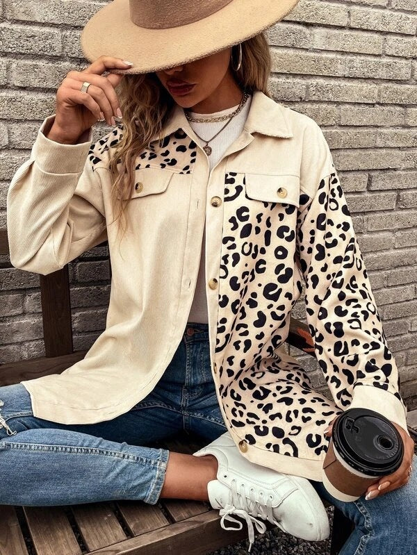 Lune London leopard overshirt for women