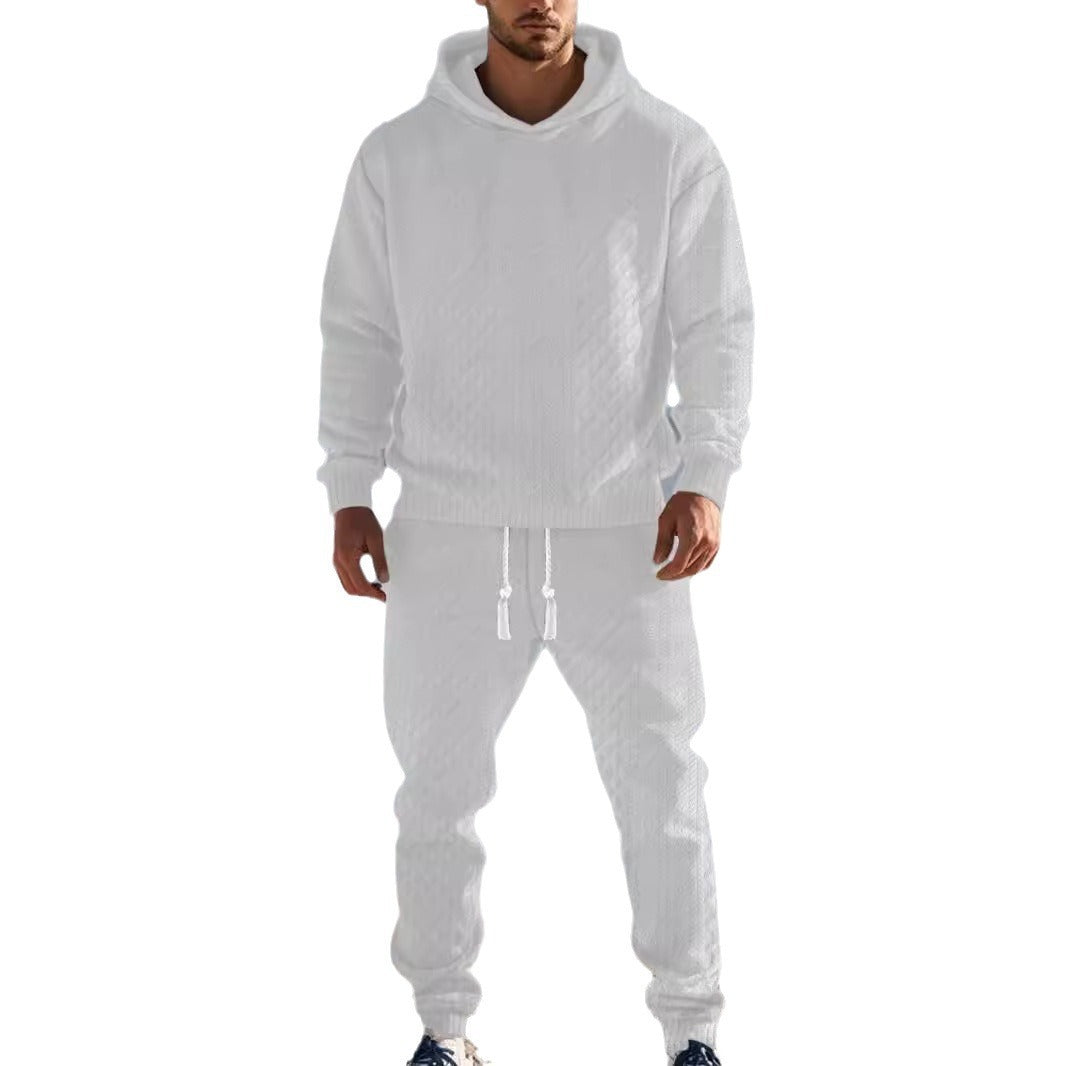 Men's Cozy Leisure Set with Hood and Elastic Waistband Lune London