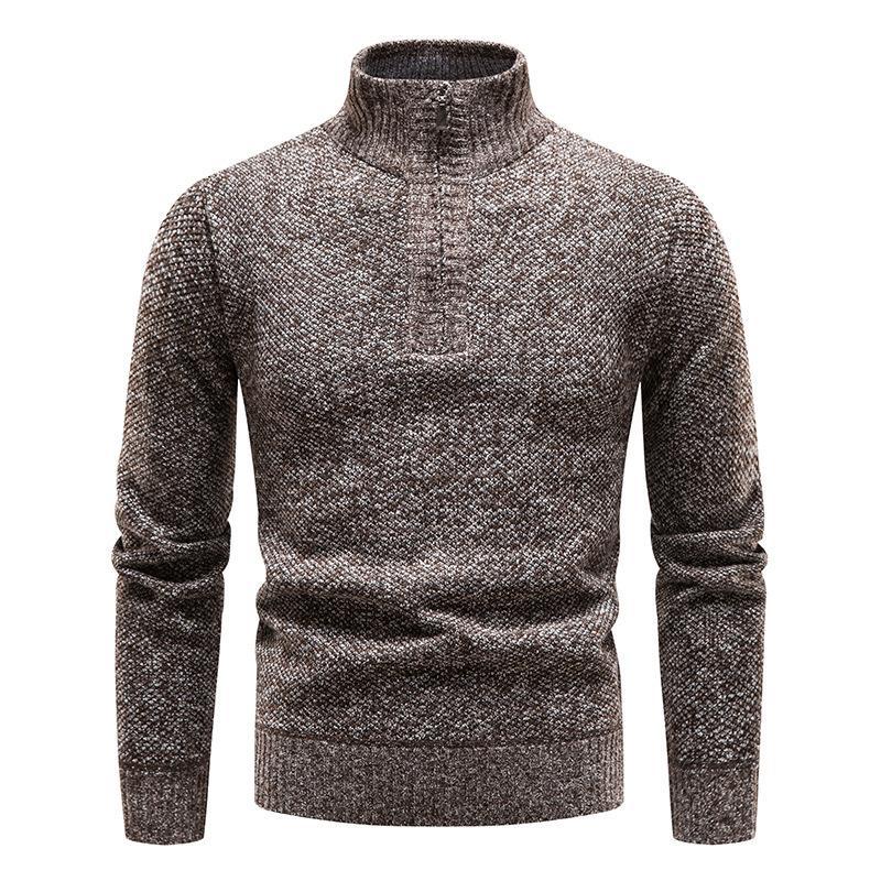 Men's sweater with half-zip and structured design Lune London