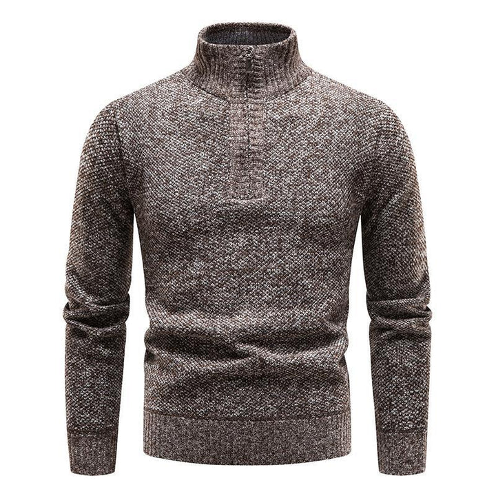 Men's sweater with half-zip and structured design Lune London