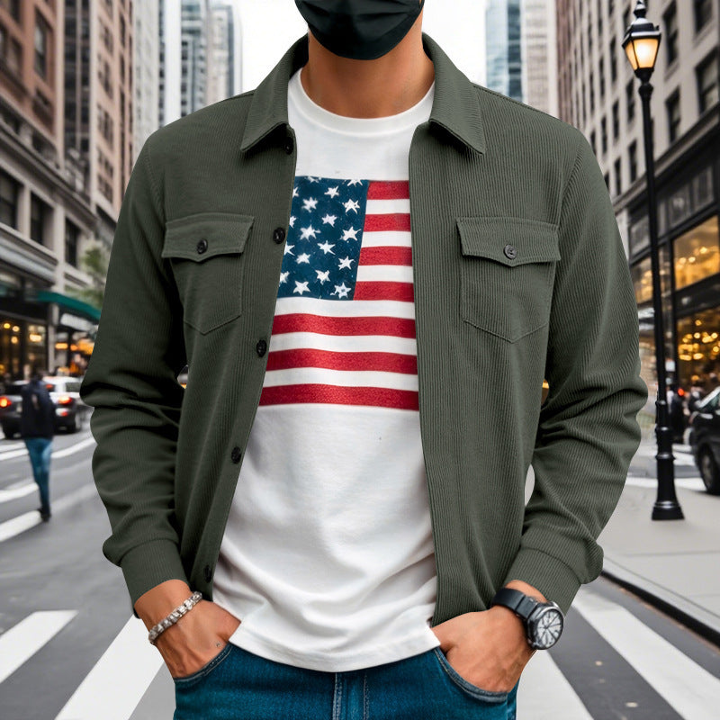 Casual shirt jacket for men with structured design Lune London