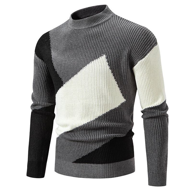 Trendy turtleneck pullover for men with a modern graphic design Lune London