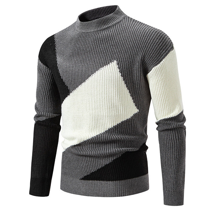 Trendy turtleneck pullover for men with a modern graphic design Lune London