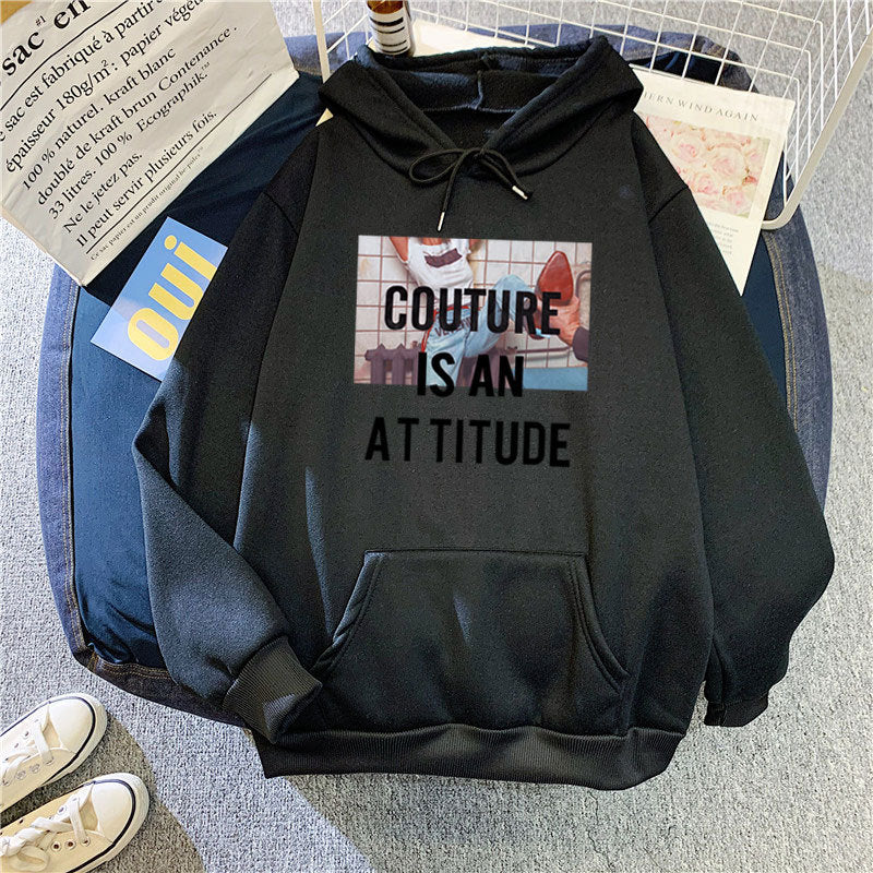 Women's hoodie with modern statement design Chic & Stil