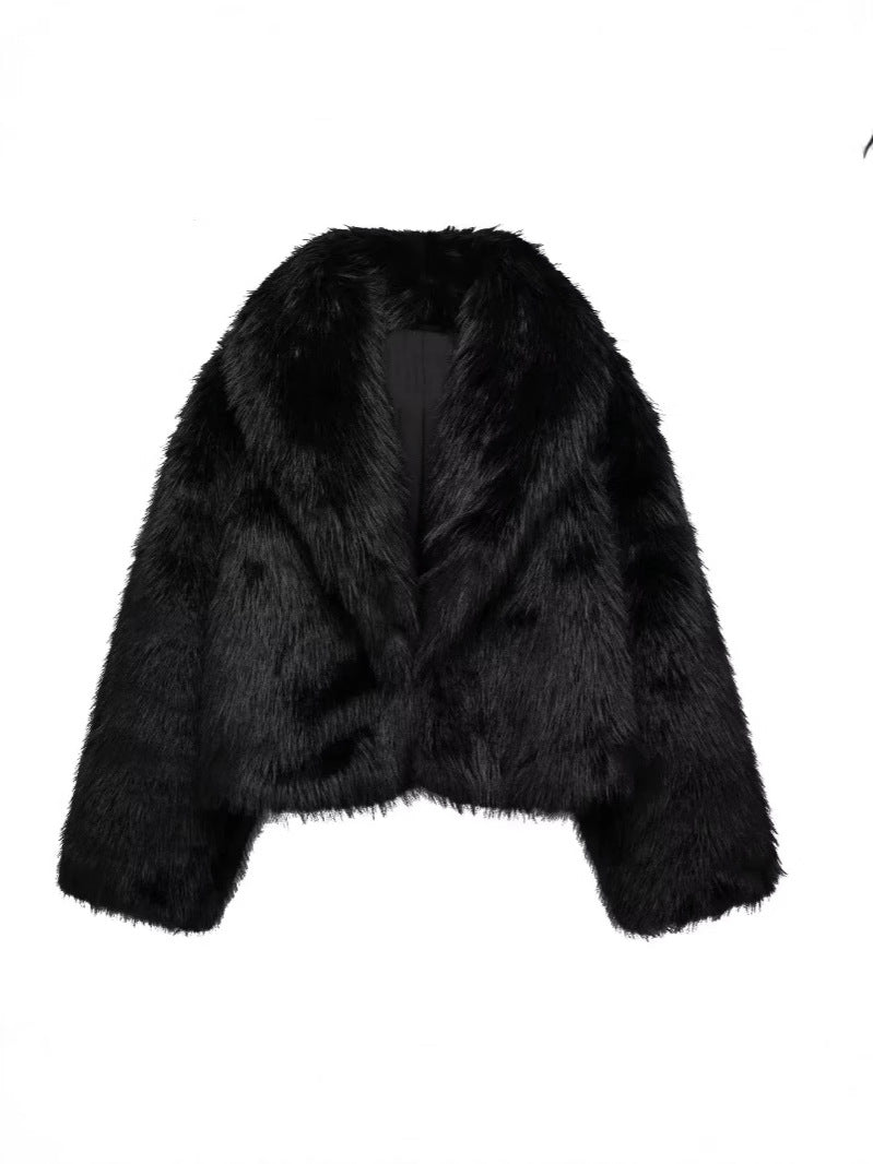 Ladies Trendy Lune London Faux Fur Jacket