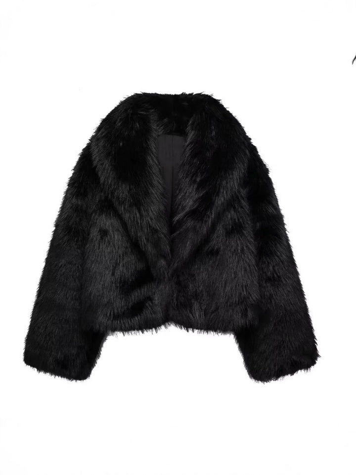 Ladies Trendy Lune London Faux Fur Jacket