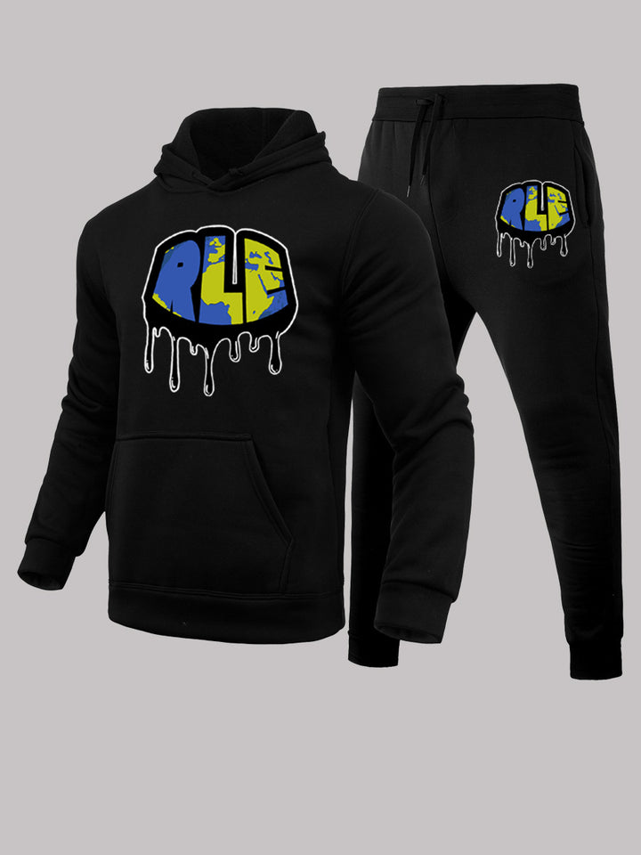 Women's hoodie and jogging pants set with creative graffiti design Lune London