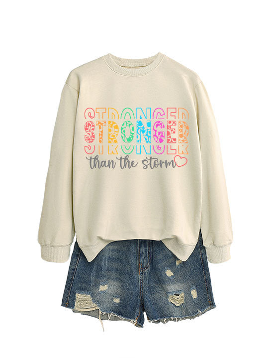 Sweat-shirt pour femmes avec lettrage motivant et coupe décontractée Chic & Stil