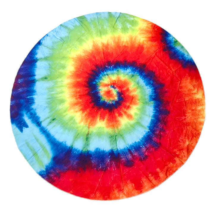 Ladies Hippie Style Batik Round Beach Blanket Lune London