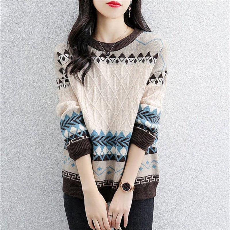 Ladies Oversized Knit Pullover Lune London