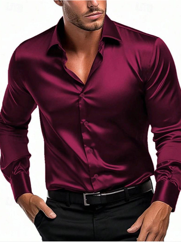 Men's Elegant and Timeless Silk Shirt Lune London