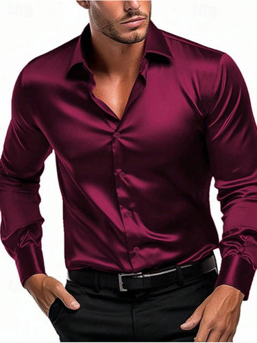 Men's Elegant and Timeless Silk Shirt Lune London