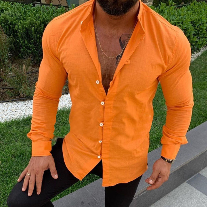 Men's elegant cotton shirt with modern cut and delicate texture Lune London