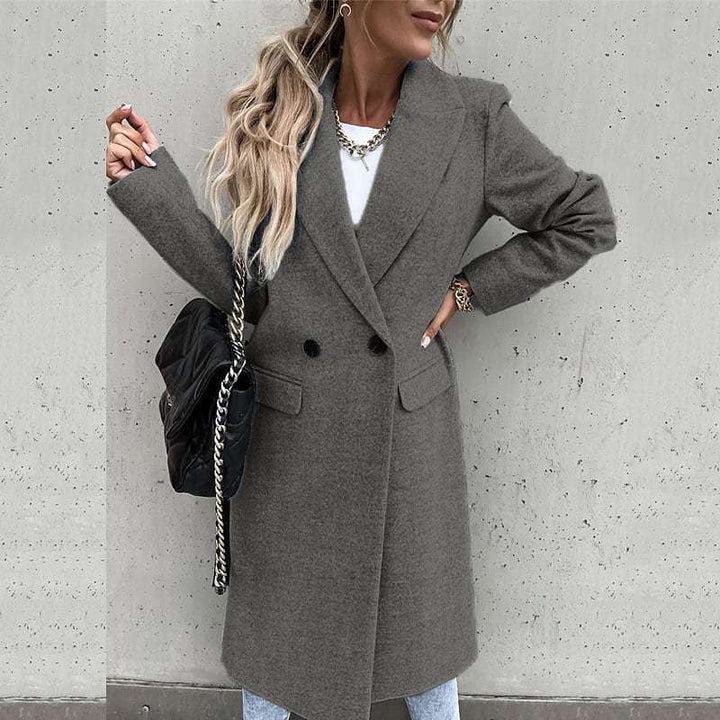 Elegant wool coat for women in oversized style Lune London